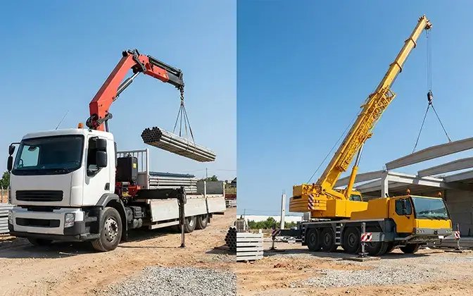 Munck ou Guindaste? Entenda a Diferença e Saiba Qual Escolher para a Sua Obra